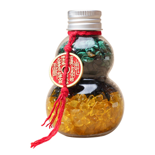 天然水晶葫芦瓶解决卫生间厕所在正东西北厨卫相邻净污秽家居装饰