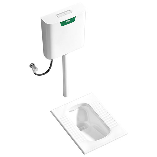 家用陶瓷蹲便器冲水箱套装整套大便器防臭蹲厕蹲坑便池蹬便器卫浴