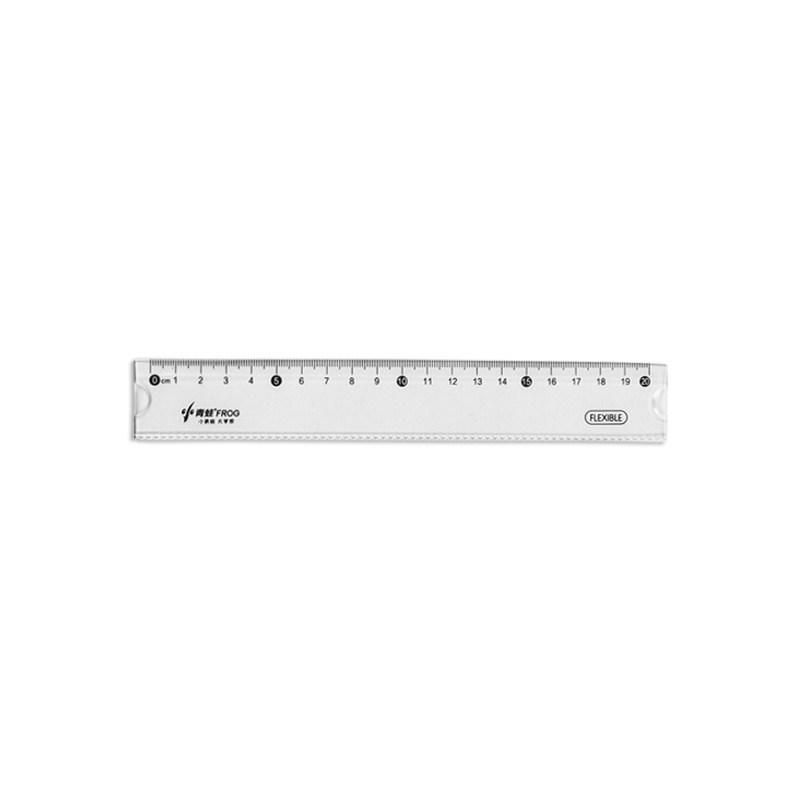 小学生尺子带波浪线软尺学生专用文具套装多功能直尺15厘米20cm30cm格尺透明波浪尺儿童可折叠塑料软尺子一把