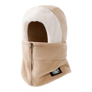 防风帽子女士冬季骑行防寒保暖面罩围脖电动车头套雷锋帽男套头帽