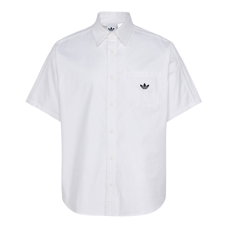 Adidas/阿迪达斯正品三叶草男士翻领日常T恤宽松短袖衬衫KY5767