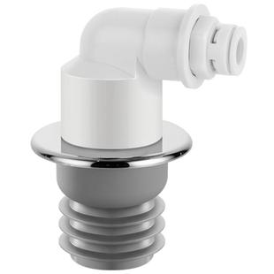 扫地机器人下水接头科沃斯追觅石头专用地漏转三分排水管防臭配件