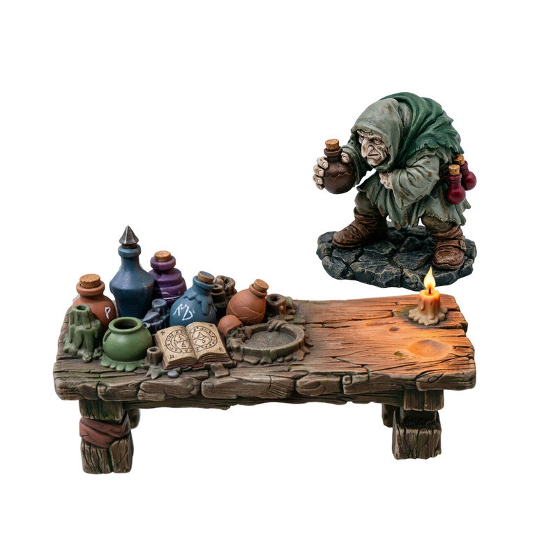 炼金术士工坊 绿皮兽人 魔兽 骷髅兵 战棋 龙与地下城 打印GK白模