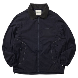 瞬时山野Monterest户外防泼水复古灯芯绒翻领宽松教练夹克外套男