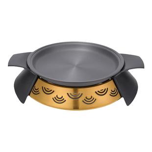 半天妖圆形烤鱼炉商用酒精蜡烛多功能环保型牛蛙炉干锅烤鱼加热盘