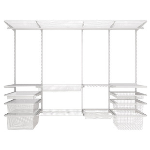 惠普登1.1米金属衣柜架子组装衣帽间多功能开放式储物间框架设计