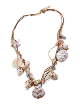 波西米亚风手工贝壳项链可当发饰
