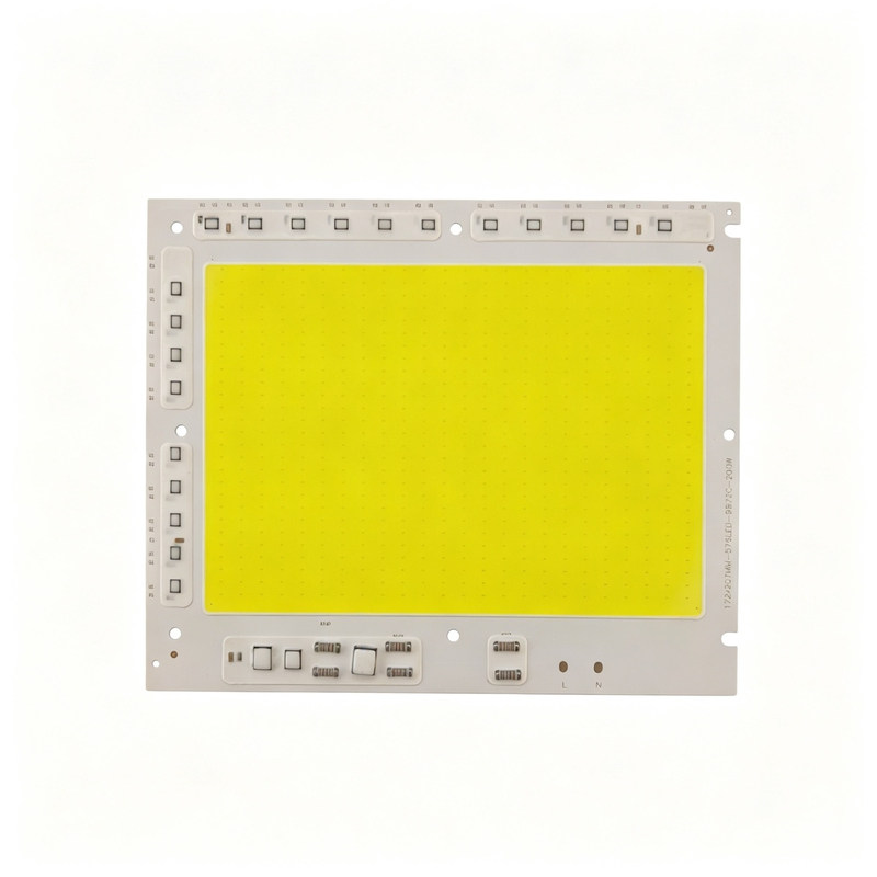 免驱动220V投光灯灯芯50w100W150W200瓦路灯灯珠光源板射灯片灯板