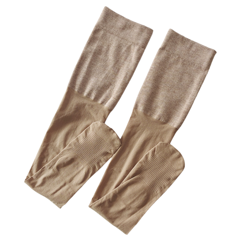 加大码护膝丝袜女天鹅绒加厚长筒过膝袜硅胶防滑半截高筒袜套保暖