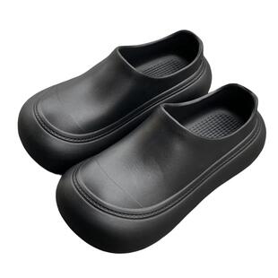 防水防滑雨鞋女一脚蹬夏季新款文艺时尚外穿厚底增高懒人短筒雨靴