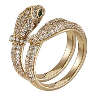 Riotlily艾特里里尼罗河往事蛇年2026新品时尚锆石戒指