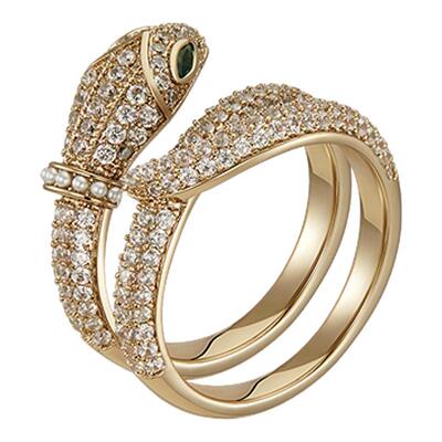 Riotlily艾特里里尼罗河往事蛇年2026新品蛇型元素时尚锆石戒指