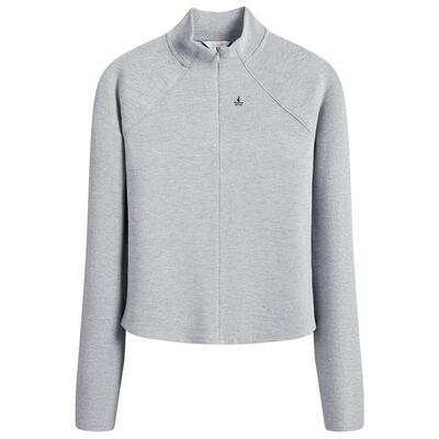 Navigare意大利小帆船半开领长袖T恤女秋季新款修身运动风体恤衫