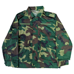 新库存铜扣正品老式87迷彩服多口袋带屁兜耐磨耐脏劳保工作服套装