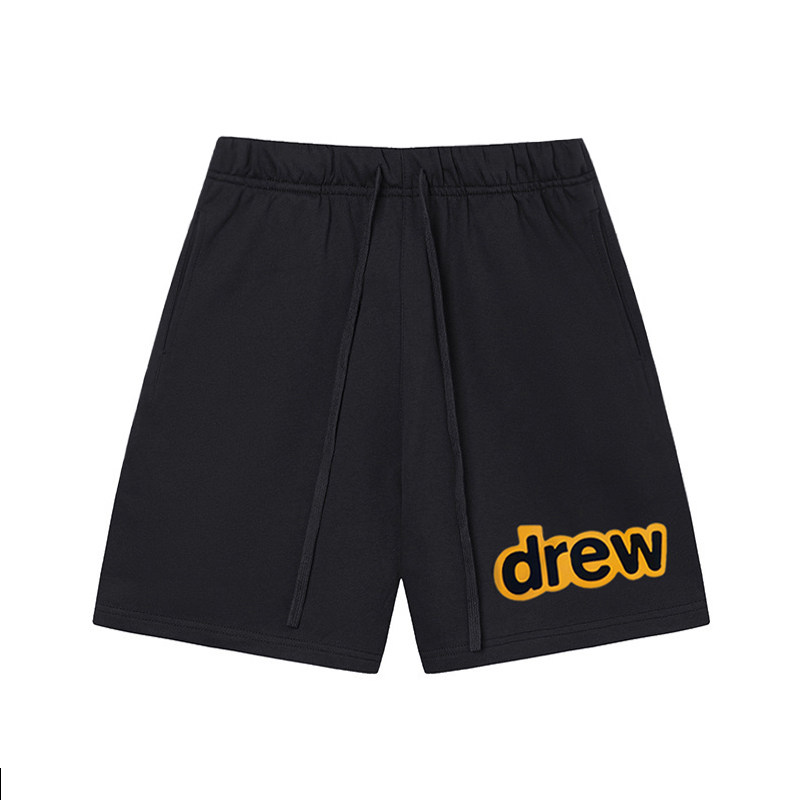Drew短裤男笑脸潮牌夏季贾斯丁比伯同款美式FOG五分裤子高街嘻哈
