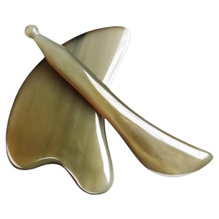 水牛角刮痧板面部全身通用刮脸板提拉眼部拨筋棒脸部专用经络按摩