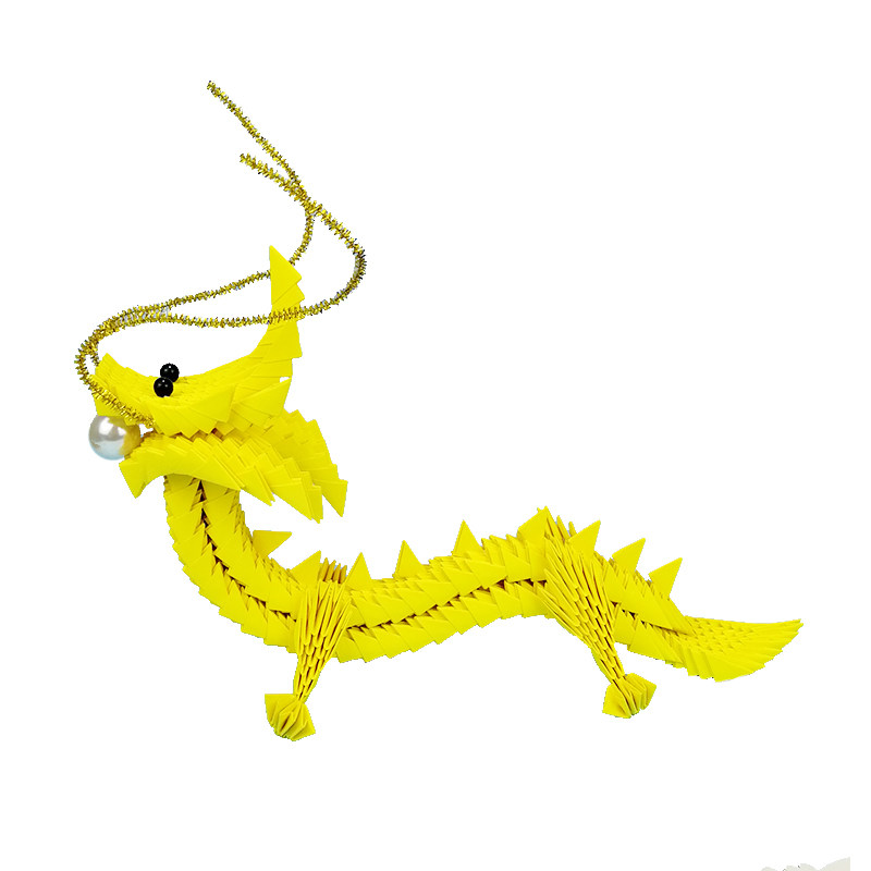 奕耘暑假参赛展览中国龙手工折纸