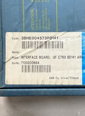 议价Abb Br New nuine Control Board Uf C760 Be141 In Stock适
