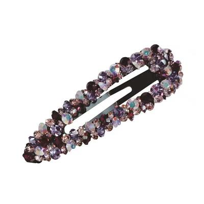 轻奢高级感发饰水钻边夹