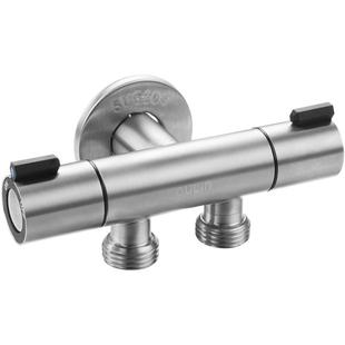 欧琳一进二出双控三角阀不锈钢双开关角阀双出水四分通用水阀开关