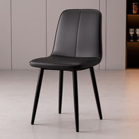The dining chairs are modern and simple Nordic light luxury ironwork backrest chairs, negotiation desks and chairs, and casual dining tables and chairs thumbnail 5