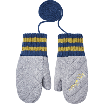 kk树儿童手套加绒加厚抗静电