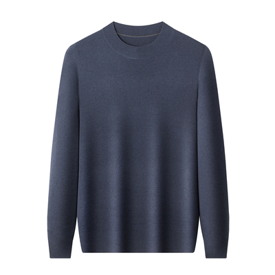 【80支精纺加厚】男士100羊毛衫加厚款半高领高端羊毛保暖打底衫