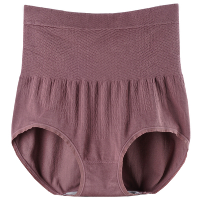 无缝收腹内裤女大码高腰收小肚子