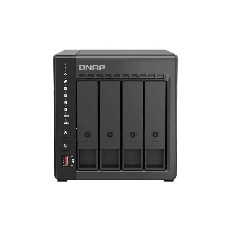 【人气爆款】QNAP威联通存储TS-464C2-8G四盘位nas服务器支持内存扩充与 M.2 SSD 快取，散热升级