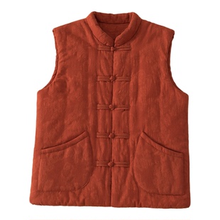 女士秋冬季棉花保暖马甲内外穿坎肩薄棉贴身内胆背心成人中厚马夹