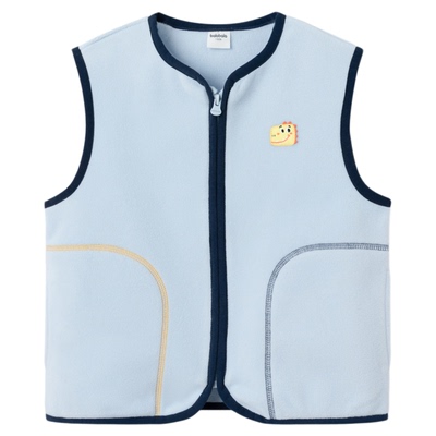 巴拉巴拉儿童保暖背心2025冬季新款男女童加厚摇粒绒加绒外穿马甲