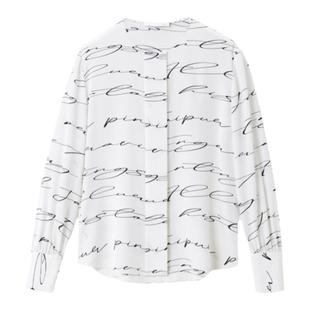 【重磅真丝】OVV春夏热卖女装20MM弹力乔其缎印花长袖衬衫