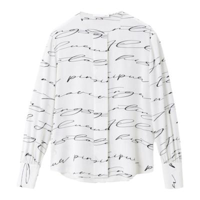 【重磅真丝】OVV春夏热卖女装20MM弹力乔其缎印花长袖衬衫