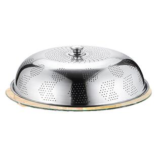 加厚不锈钢食物防苍蝇餐桌罩家用神器盖剩菜盖子菜罩防尘罩超大号