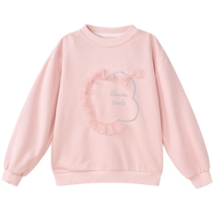 笛莎旗舰店童装女童卫衣2025秋季新款中大童儿童女孩迪莎上衣春秋