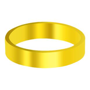 黄金戒指男女款足金999实心亮面平板指环情侣对戒尾戒送礼可刻字