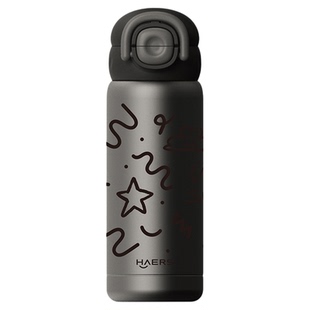 哈尔斯保温杯新款一盖双饮水杯男女学生上学专用水壶儿童吸管杯子