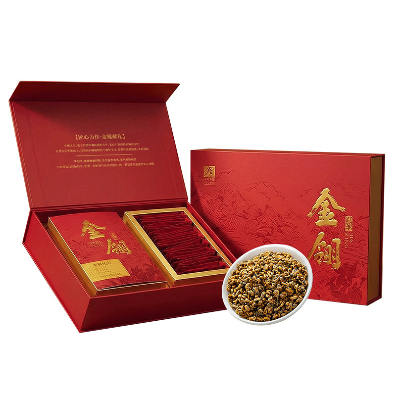茗众凤庆一级滇红金螺礼盒装200g