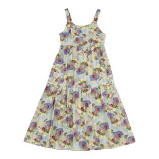 精分 果酒里的月亮裙摆 复古碎花油画感出游度假吊带连衣长裙