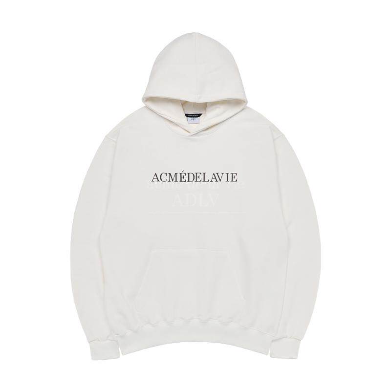 ADLV简约LOGO印花连帽卫衣