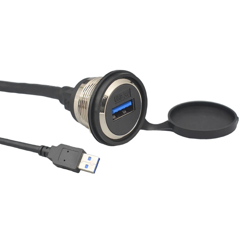 C型圆形USB3.0数据延长线插座