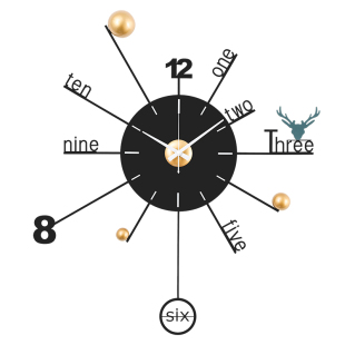 现代简约挂钟客厅时尚大气个性创意钟表极简挂墙艺术家用轻奢时钟