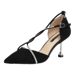 星期六优雅高跟鞋春秋新款尖头浅口宴会通勤女鞋子SS31114346