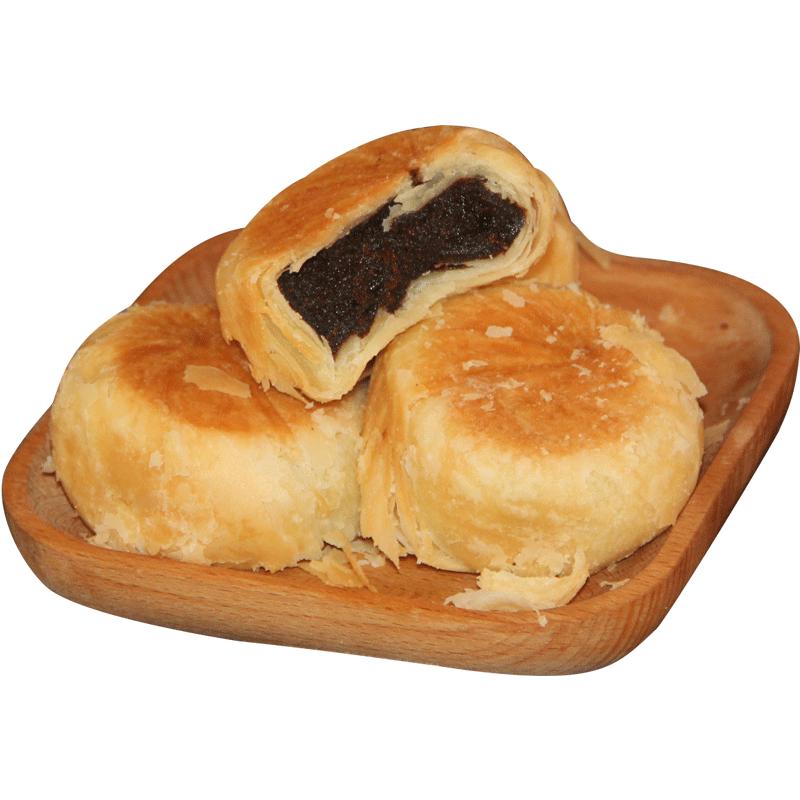 德御齋月餅蘇式陳皮豆沙味手工糕點(diǎn)休閑老式零食傳統(tǒng)外酥皮老婆餅