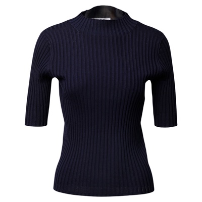 Anlom/娅奴早秋针织衫女半袖毛衣