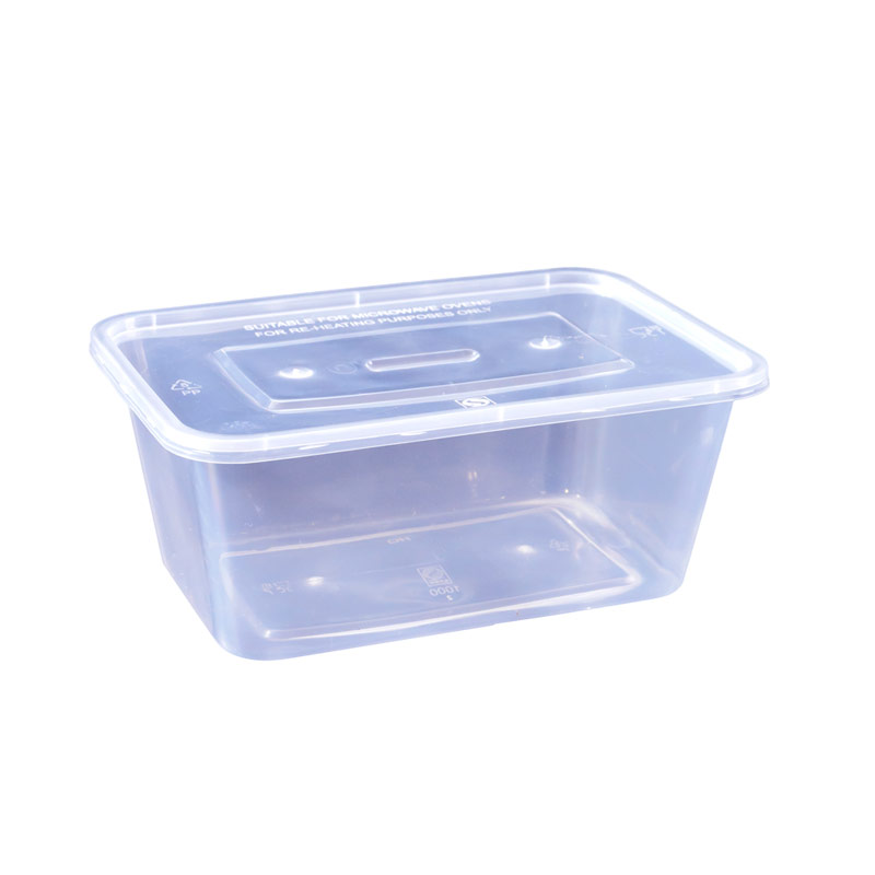 餐盒外卖打包盒圆形透明商用加厚耐高温可微波炉食品级饭盒保鲜盒