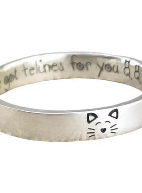 可爱动物小猫咪情人节礼物戒指