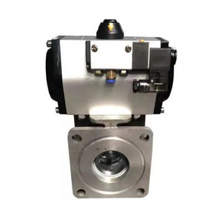 气动球阀执行器阀门DN50DN65铝合金电气磁直通阀油罐车洒水车配件