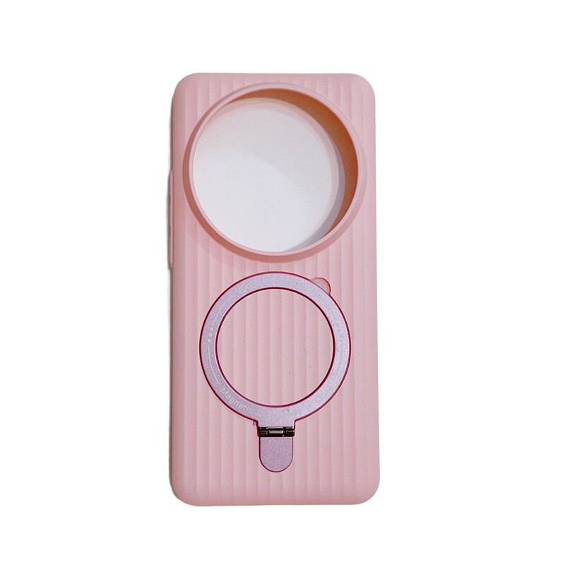 适用小米15pro手机壳xiaomi15ultra肤感瓦楞支点磁吸支架婴儿蓝小米14纯色耐脏便携小米13Pro防摔17S Pro硬壳