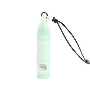 古风创意陶瓷青釉口哨项链男个性毛衣链吊坠女挂饰情侣款可以吹响